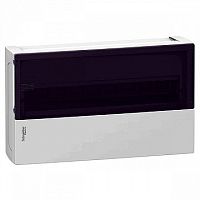 Распределительный шкаф MINI PRAGMA, 18 мод., IP40, навесной, пластик, дымчатая дверь | код. MIP12118T | Schneider Electric
